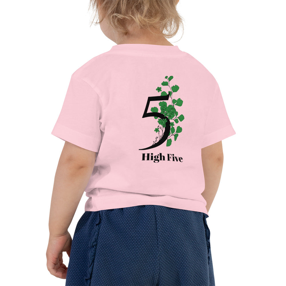 High Five - Toddler Short Sleeve Tee (back print)