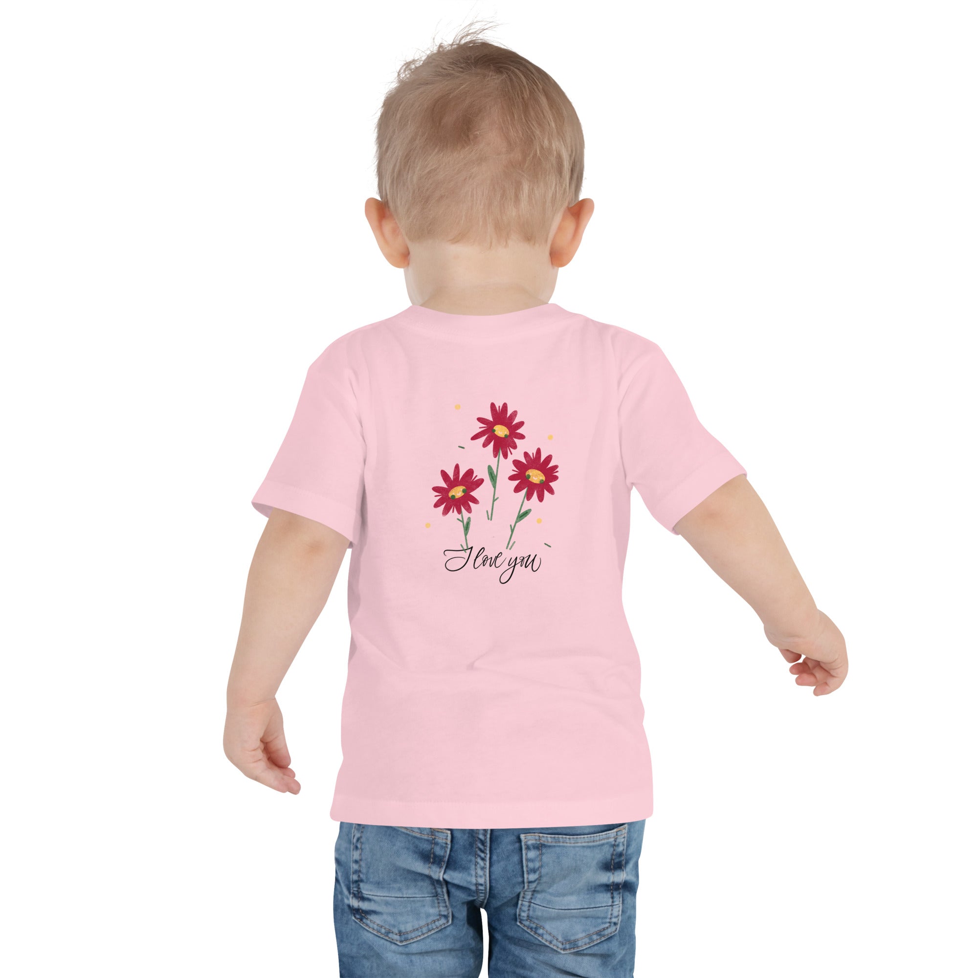 I love You - Toddler Short Sleeve Tee (back print)