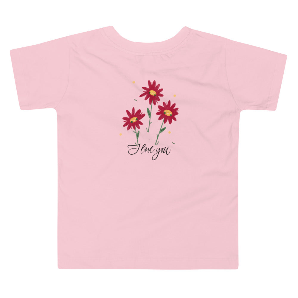 I love You - Toddler Short Sleeve Tee (back print)