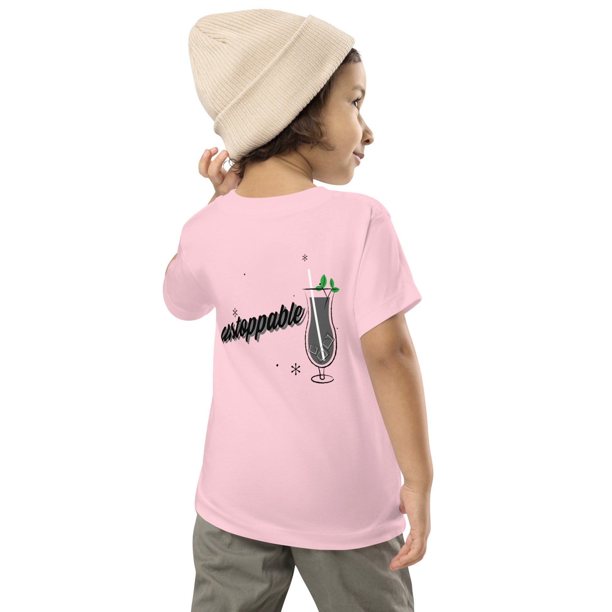 Unstoppable V - Toddler Short Sleeve Tee (back print)