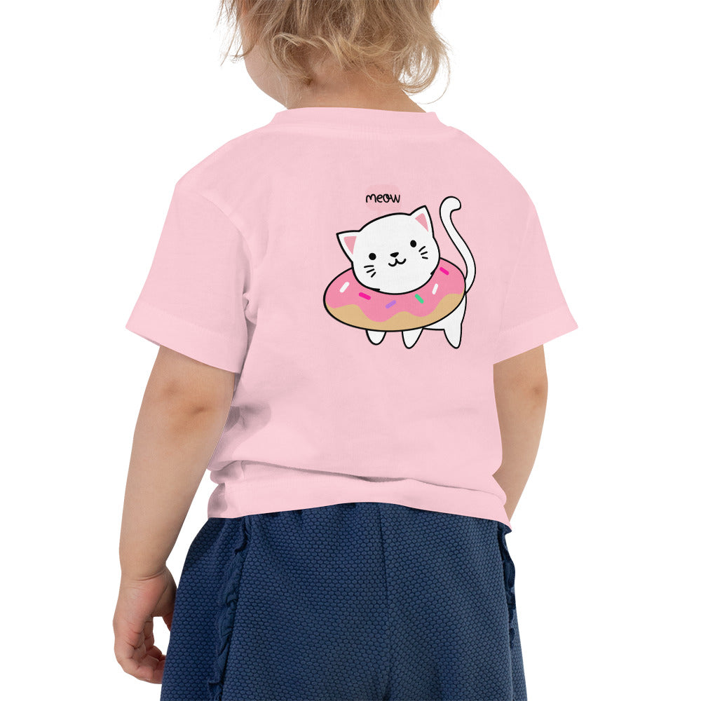 Meow V2 - Toddler Short Sleeve Tee (back print)