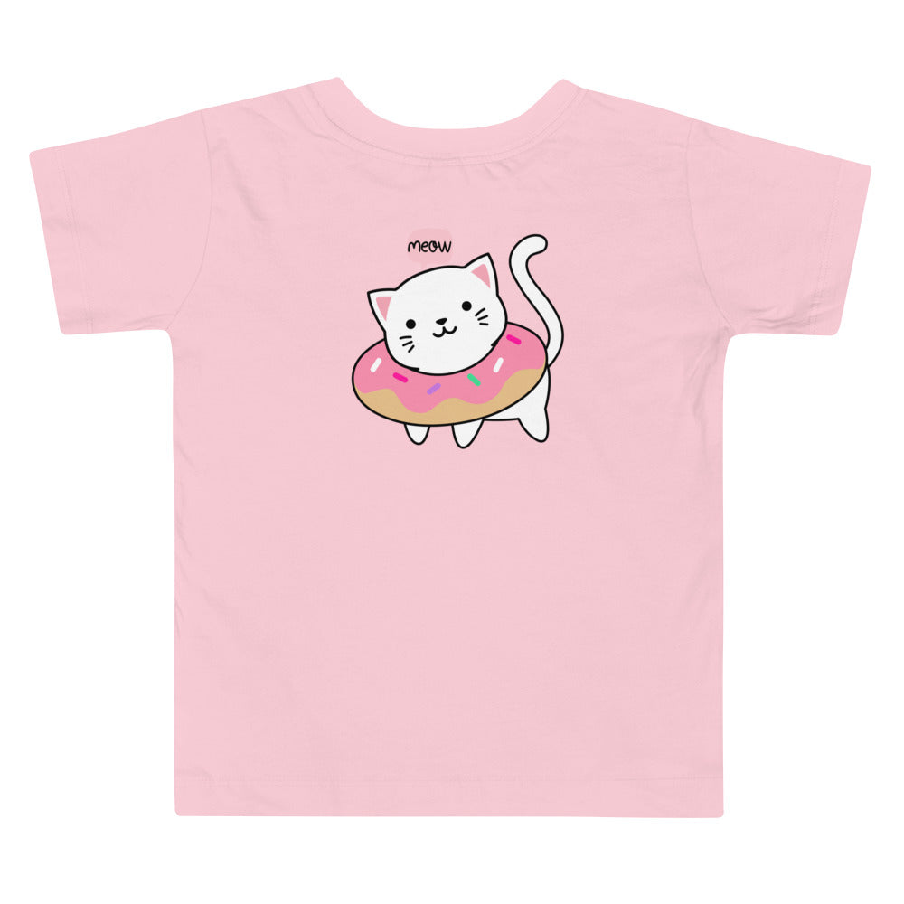 Meow V2 - Toddler Short Sleeve Tee (back print)