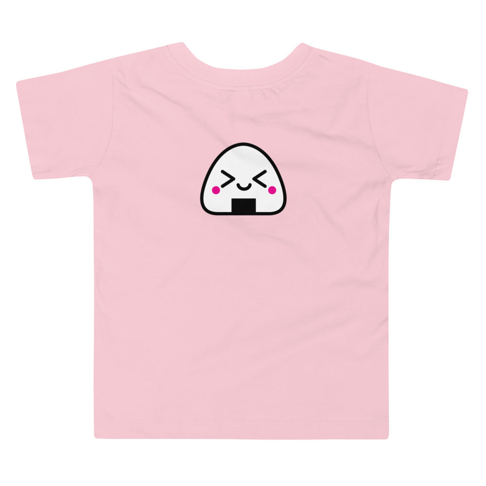 Kawaii Onigiri - Toddler Short Sleeve Tee (back Print)