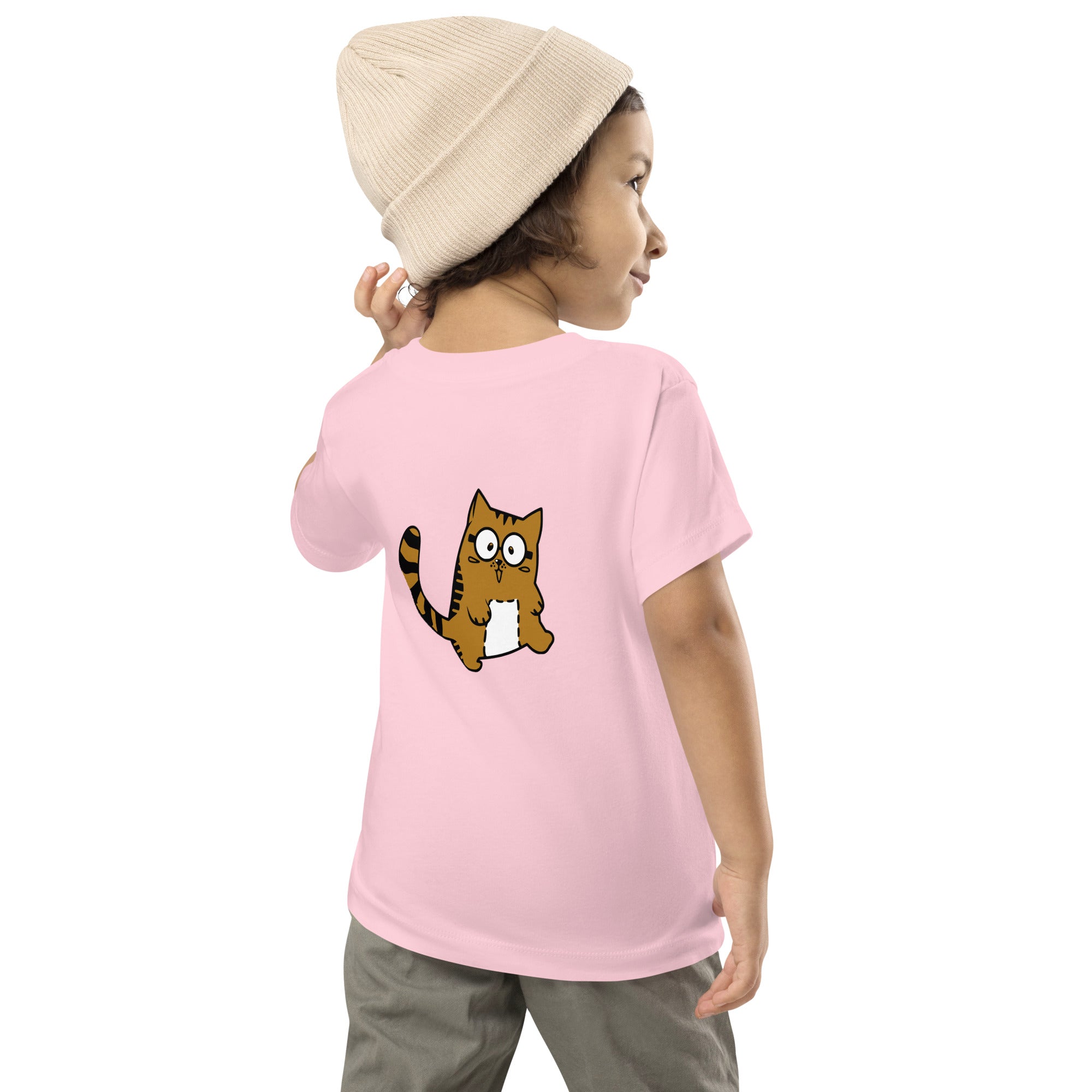 Meow V5 - Toddler Short Sleeve Tee (back print)