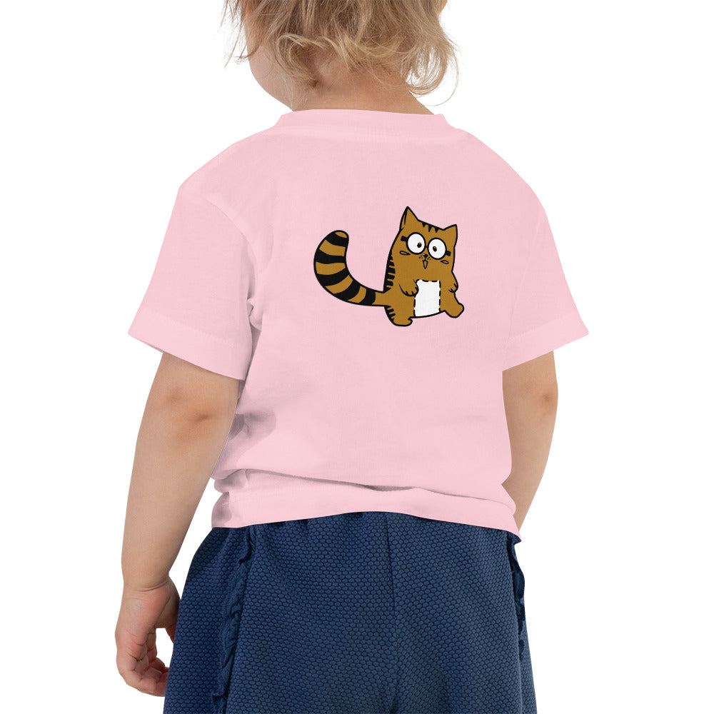 Meow V5 - Toddler Short Sleeve Tee (back print)