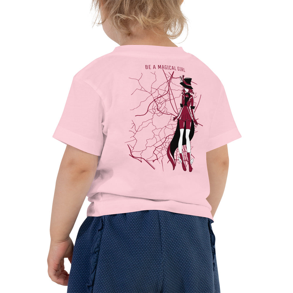 Magical girl V1 - Toddler Short Sleeve Tee (back print)