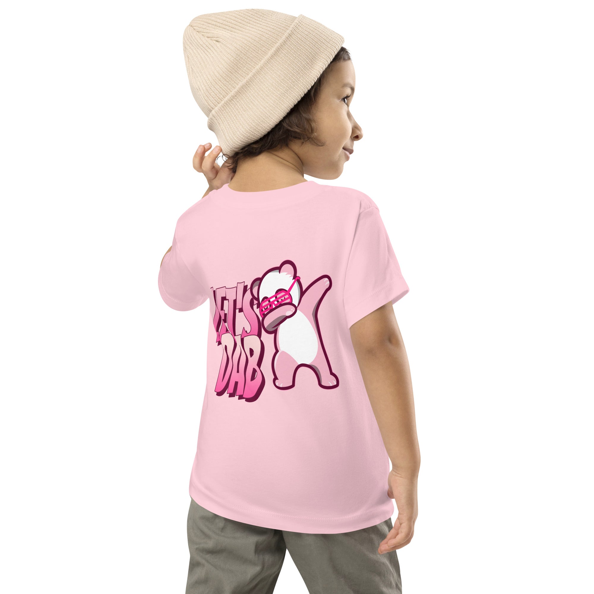 Let's dab - Toddler Short Sleeve Tee (back print)