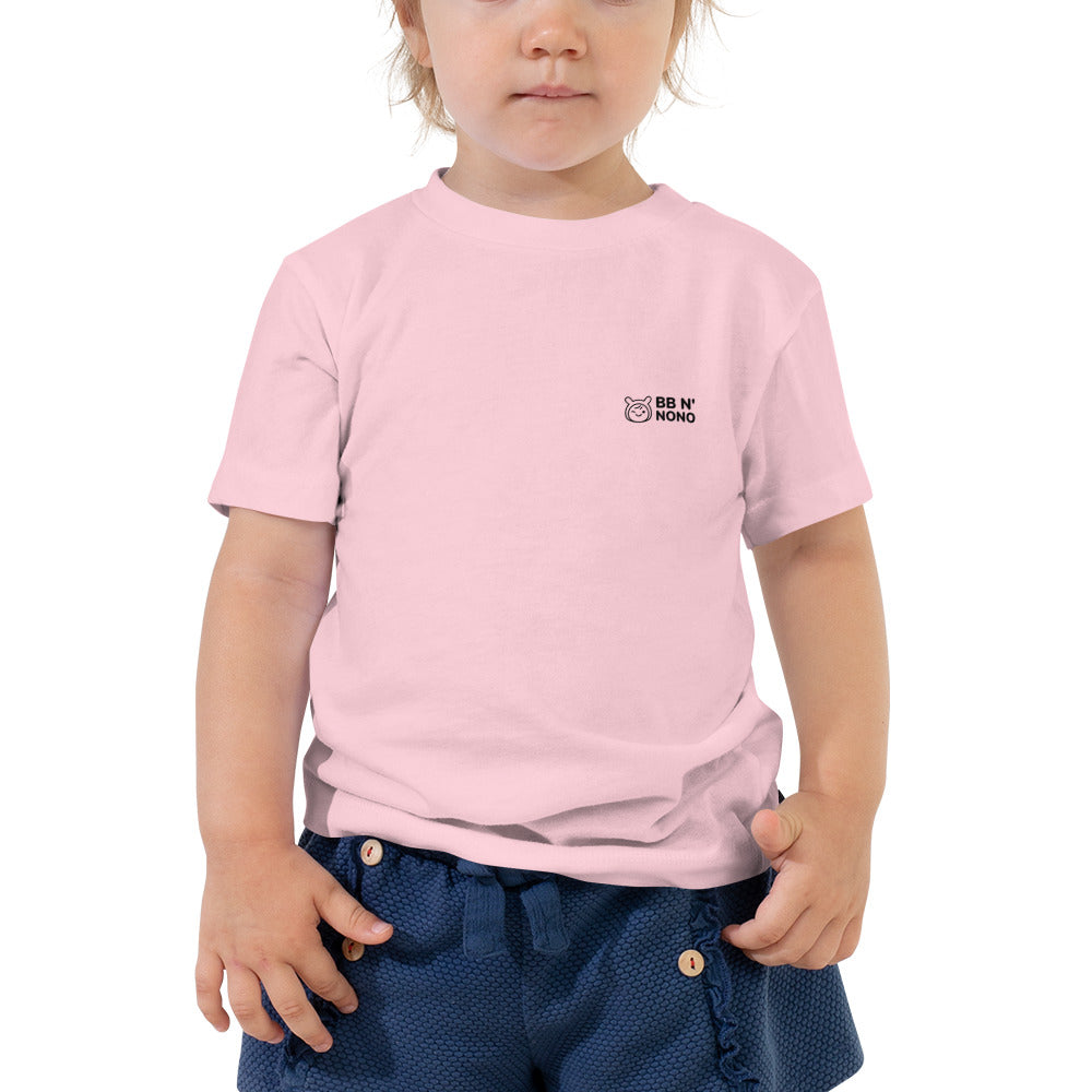 Cute little monster - Toddler Short Sleeve Tee (back print)