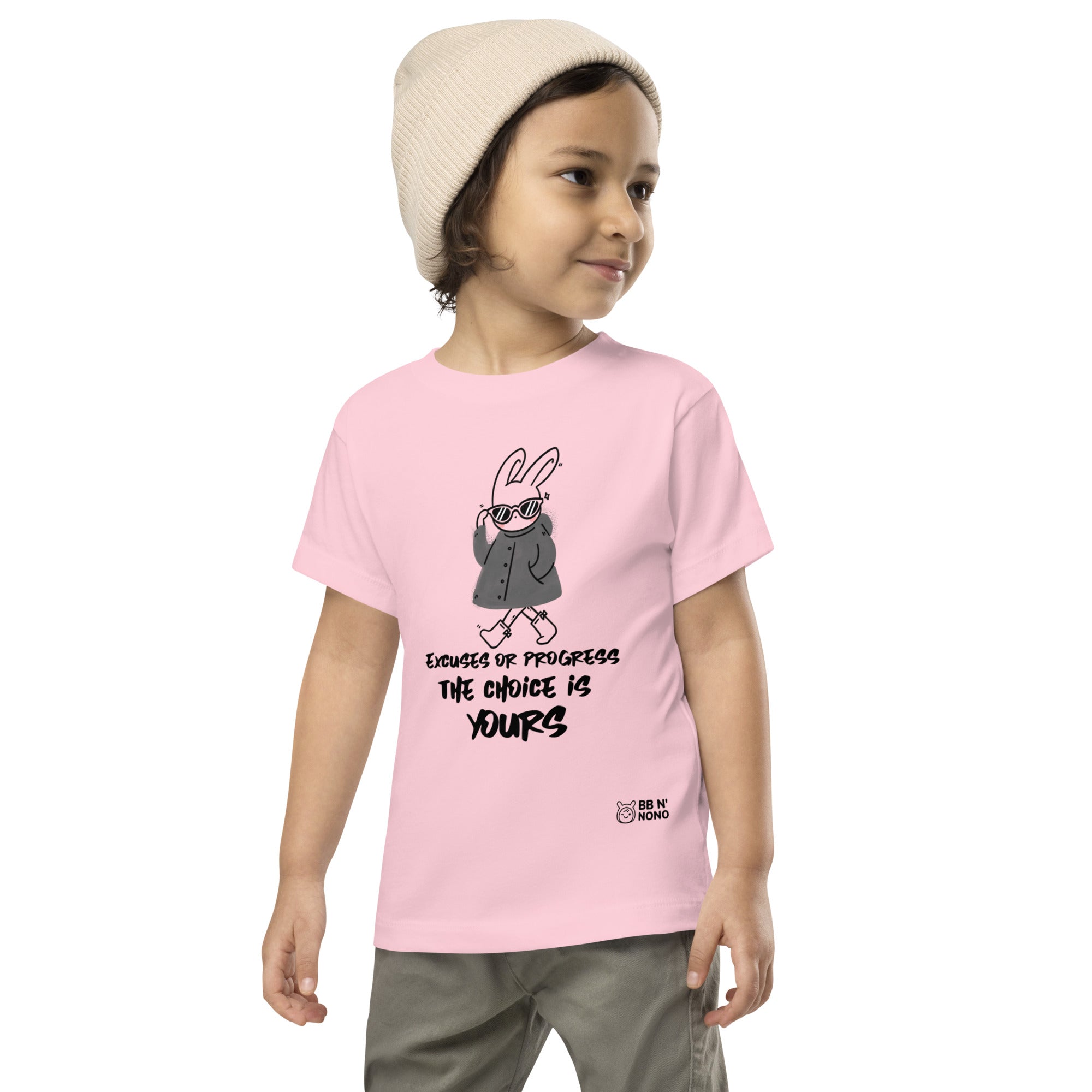 Excuses or Progress, the choice is yours - Toddler Short Sleeve Tee