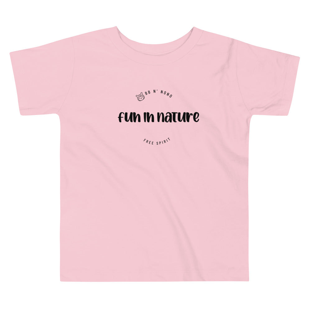 Fun in nature with logo - Toddler Short Sleeve Tee