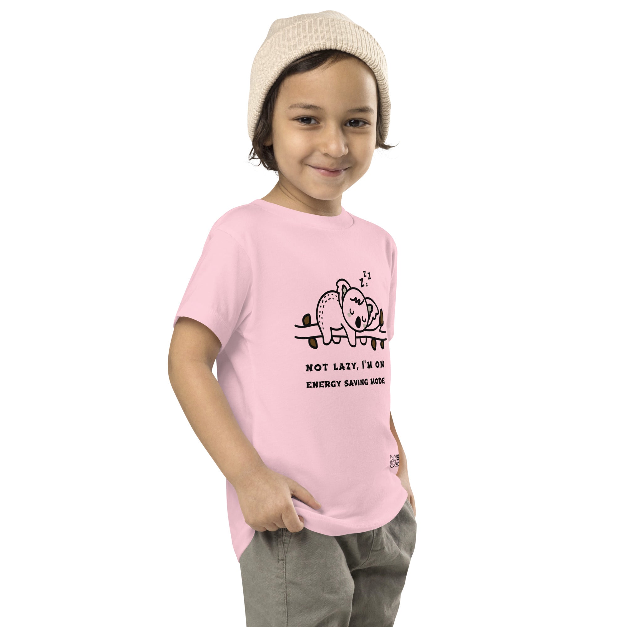 Not lazy, I'm on energy saving mode - Toddler Short Sleeve Tee