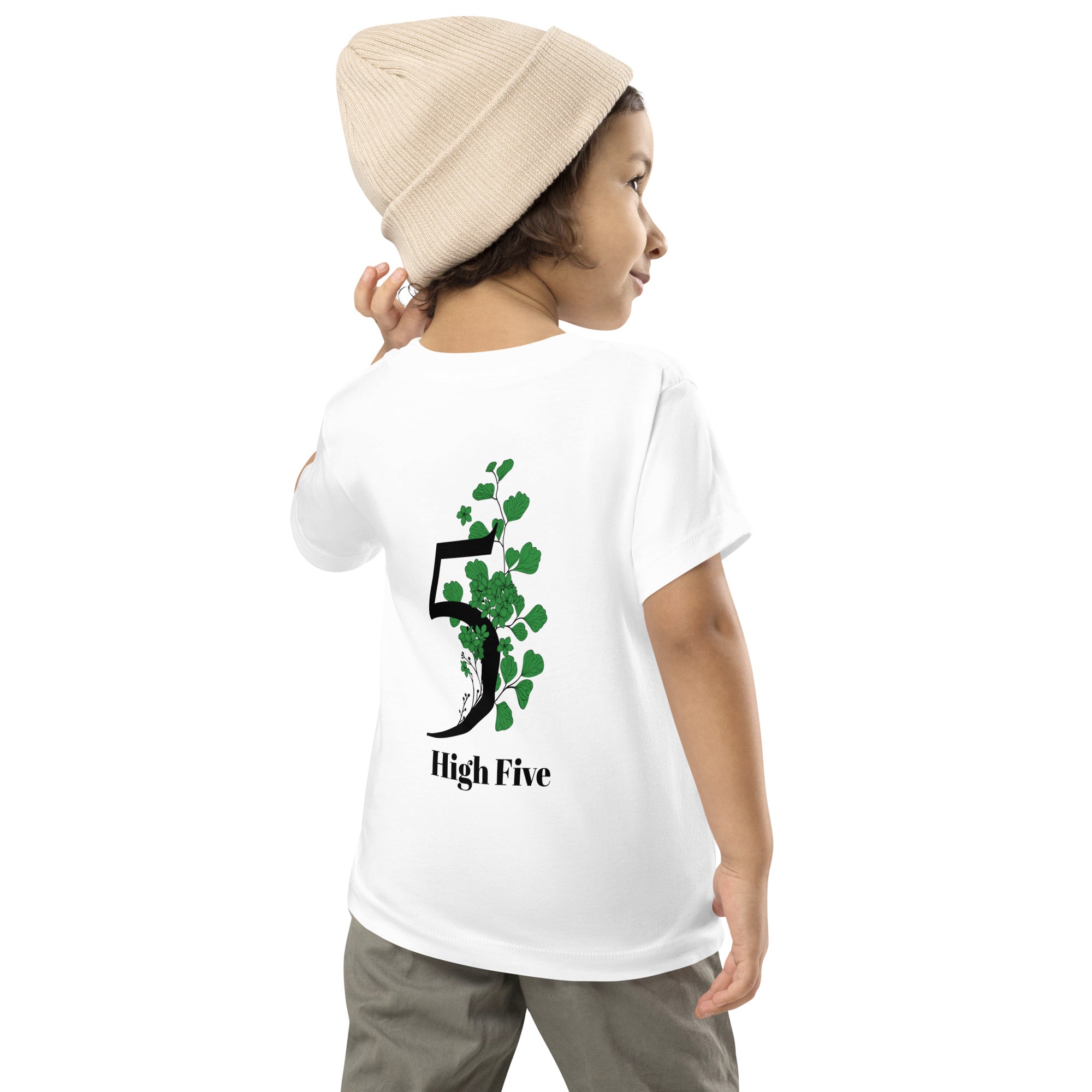 High Five - Toddler Short Sleeve Tee (back print)