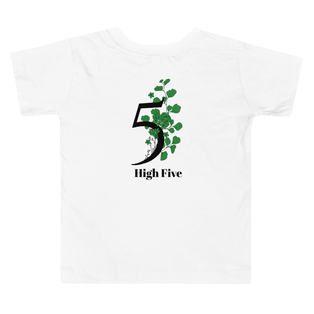 High Five - Toddler Short Sleeve Tee (back print)