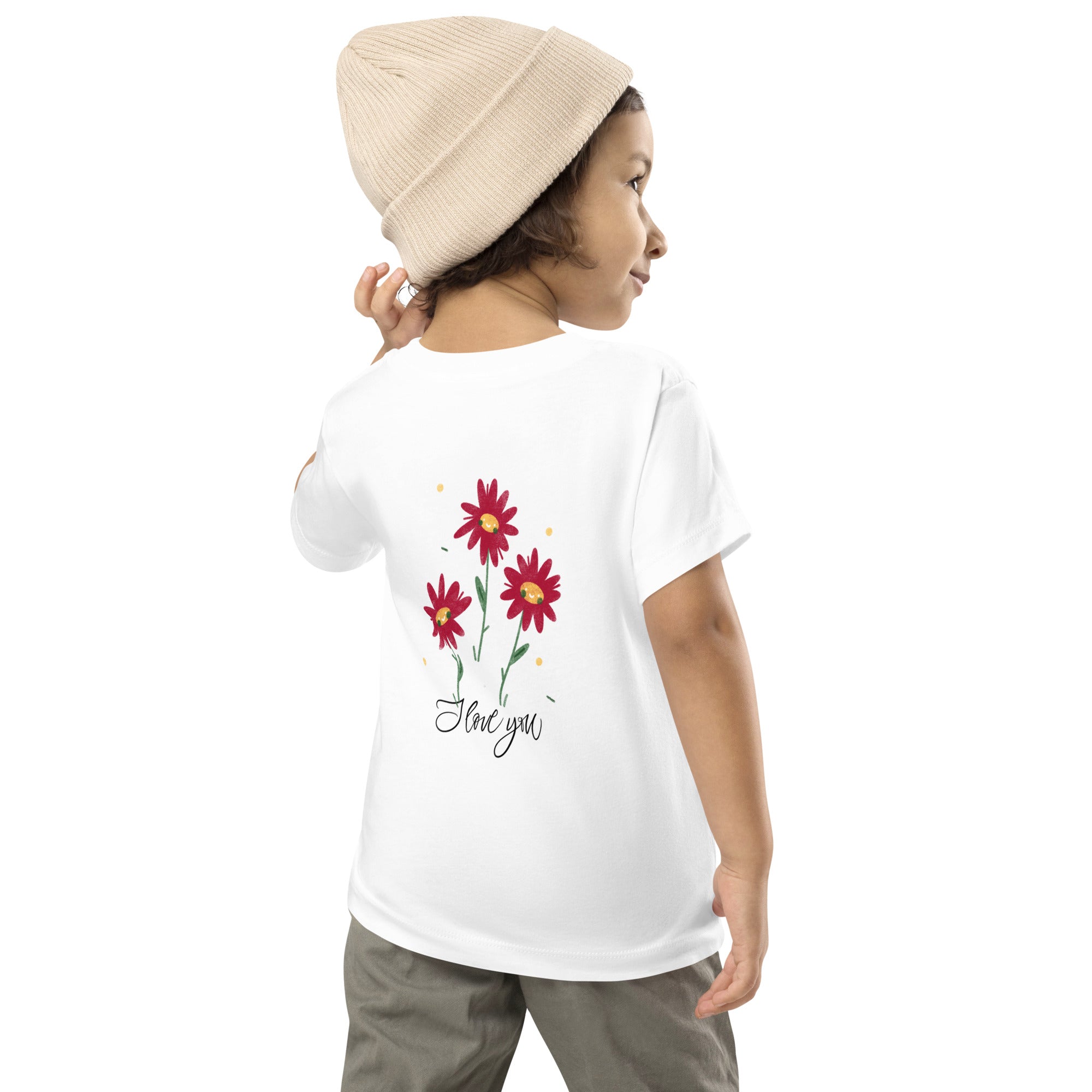 I love You - Toddler Short Sleeve Tee (back print)