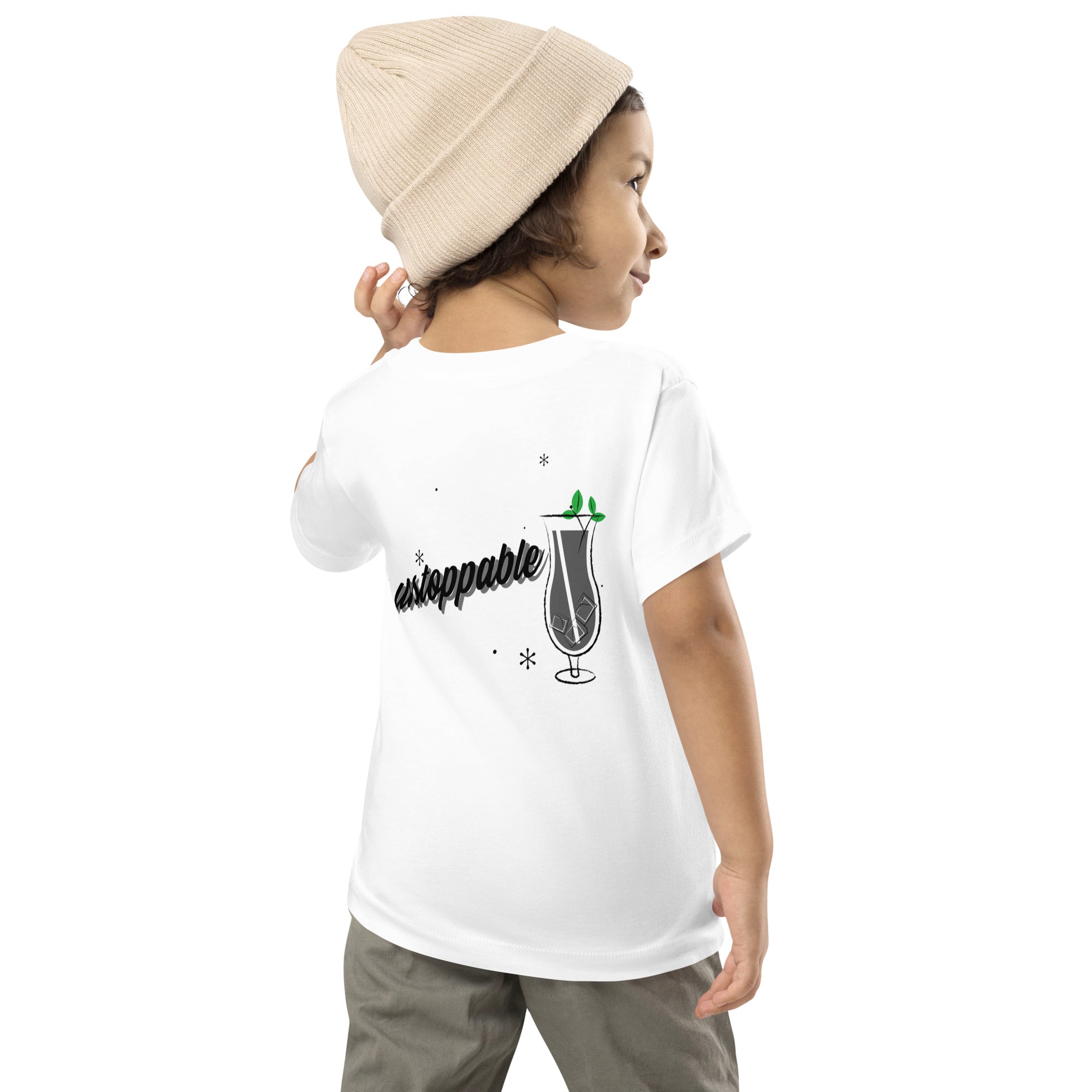 Unstoppable V - Toddler Short Sleeve Tee (back print)