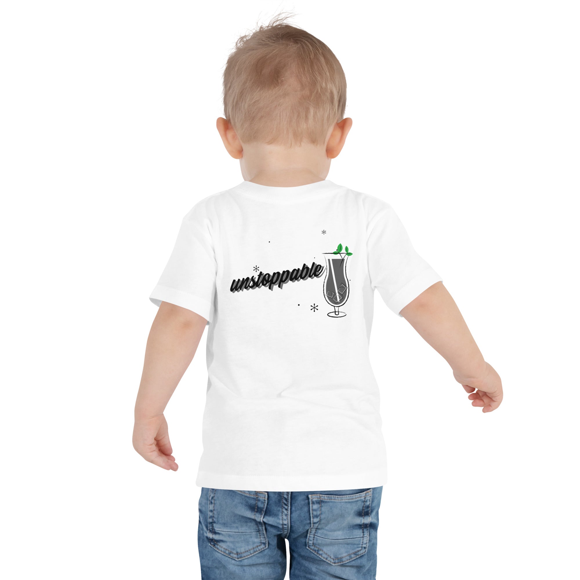 Unstoppable V - Toddler Short Sleeve Tee (back print)