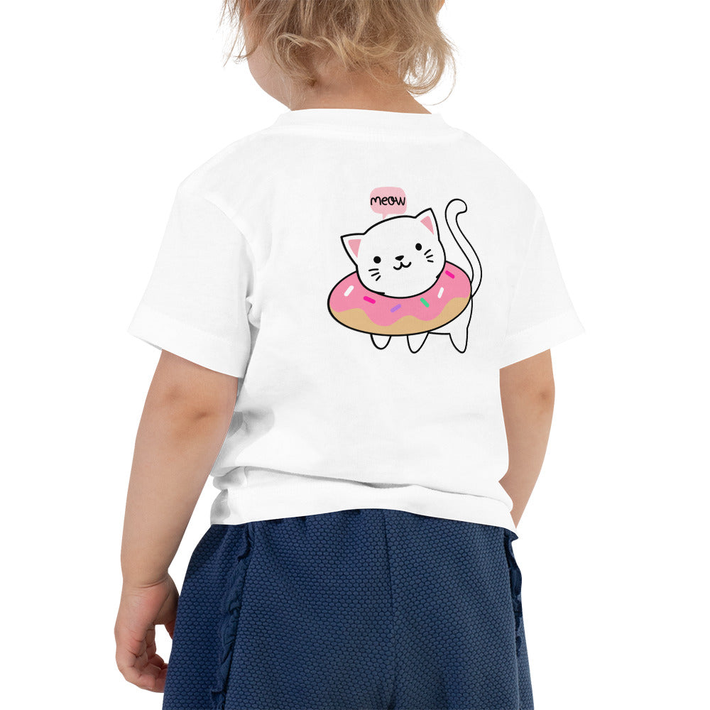 Meow V2 - Toddler Short Sleeve Tee (back print)