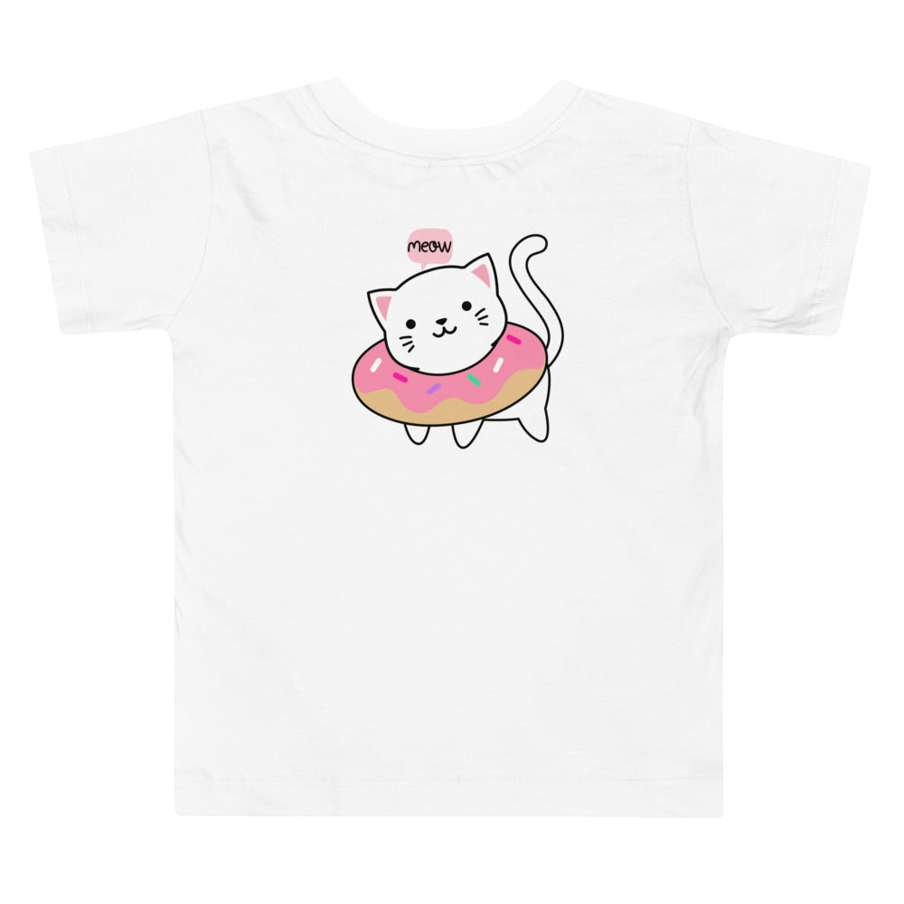 Meow V2 - Toddler Short Sleeve Tee (back print)