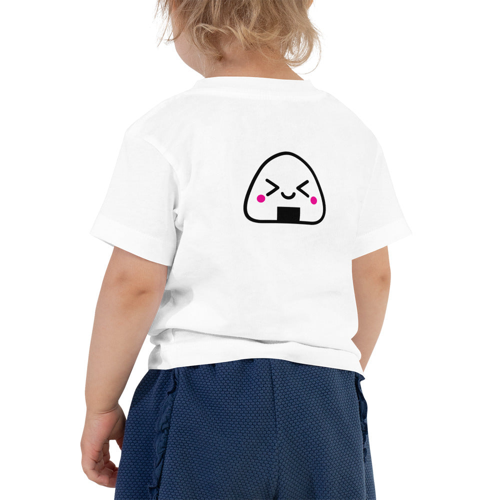 Kawaii Onigiri - Toddler Short Sleeve Tee (back Print)