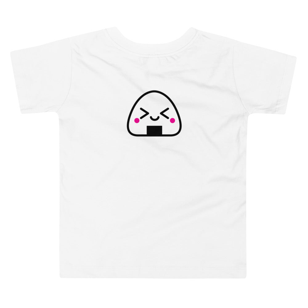 Kawaii Onigiri - Toddler Short Sleeve Tee (back Print)