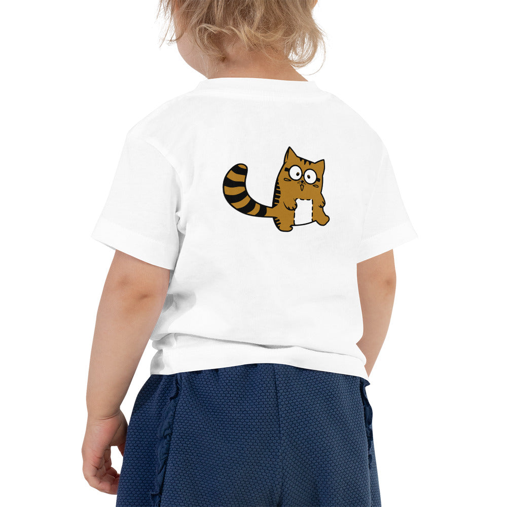 Meow V5 - Toddler Short Sleeve Tee (back print)