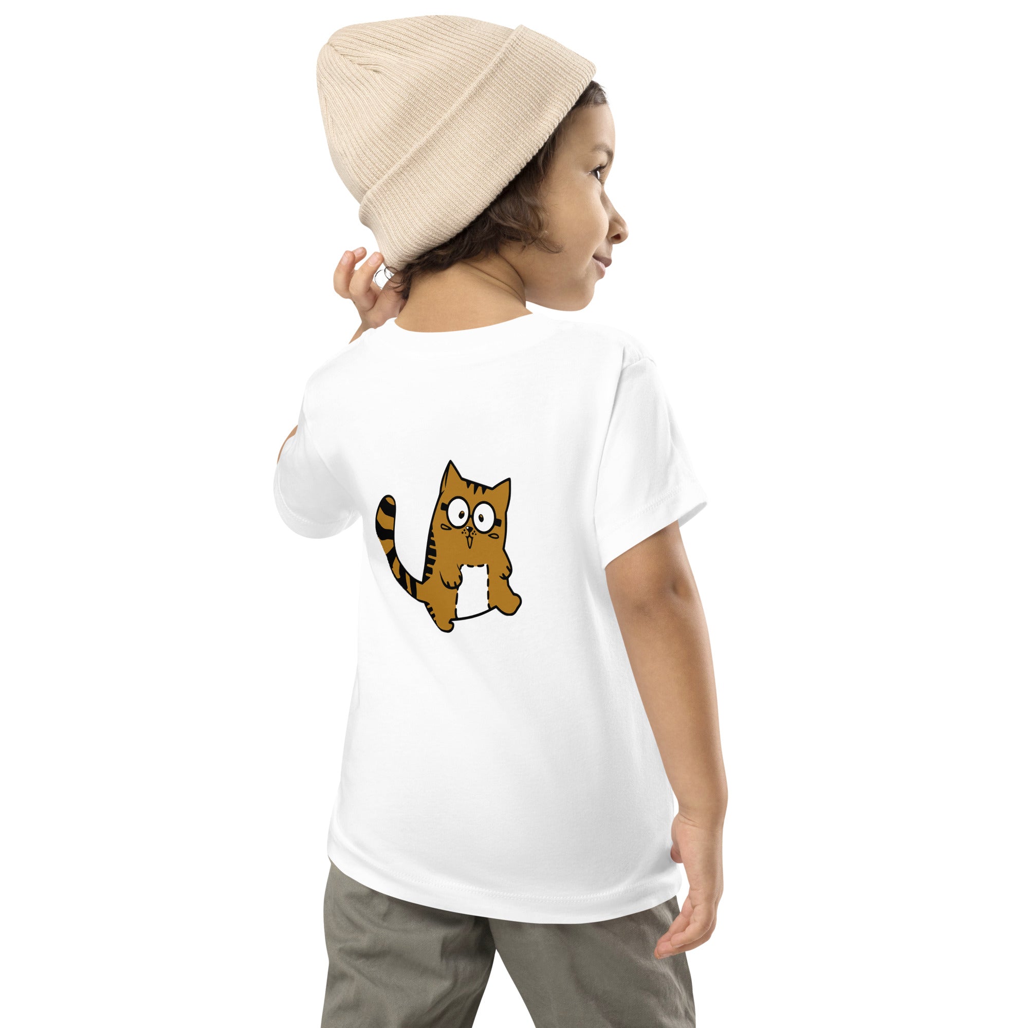 Meow V5 - Toddler Short Sleeve Tee (back print)