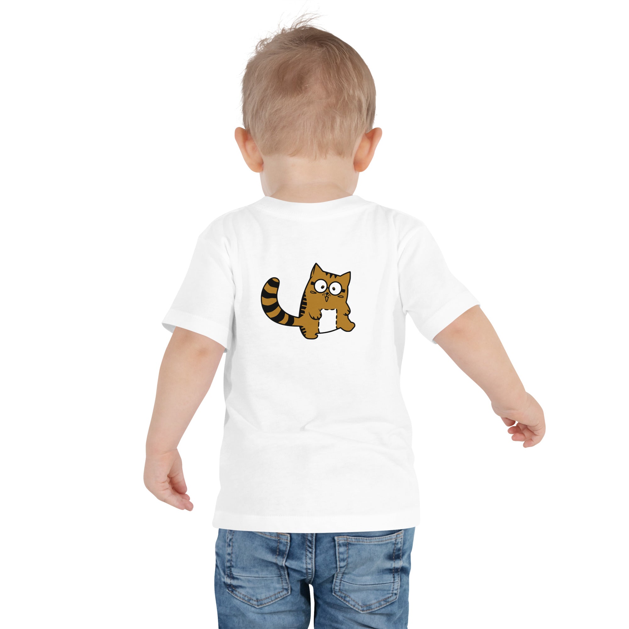 Meow V5 - Toddler Short Sleeve Tee (back print)