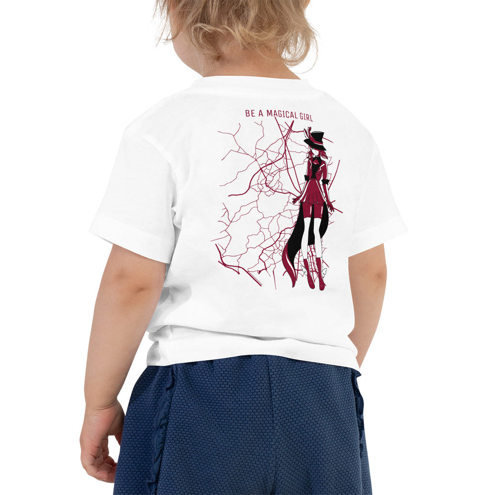 Magical girl V1 - Toddler Short Sleeve Tee (back print)