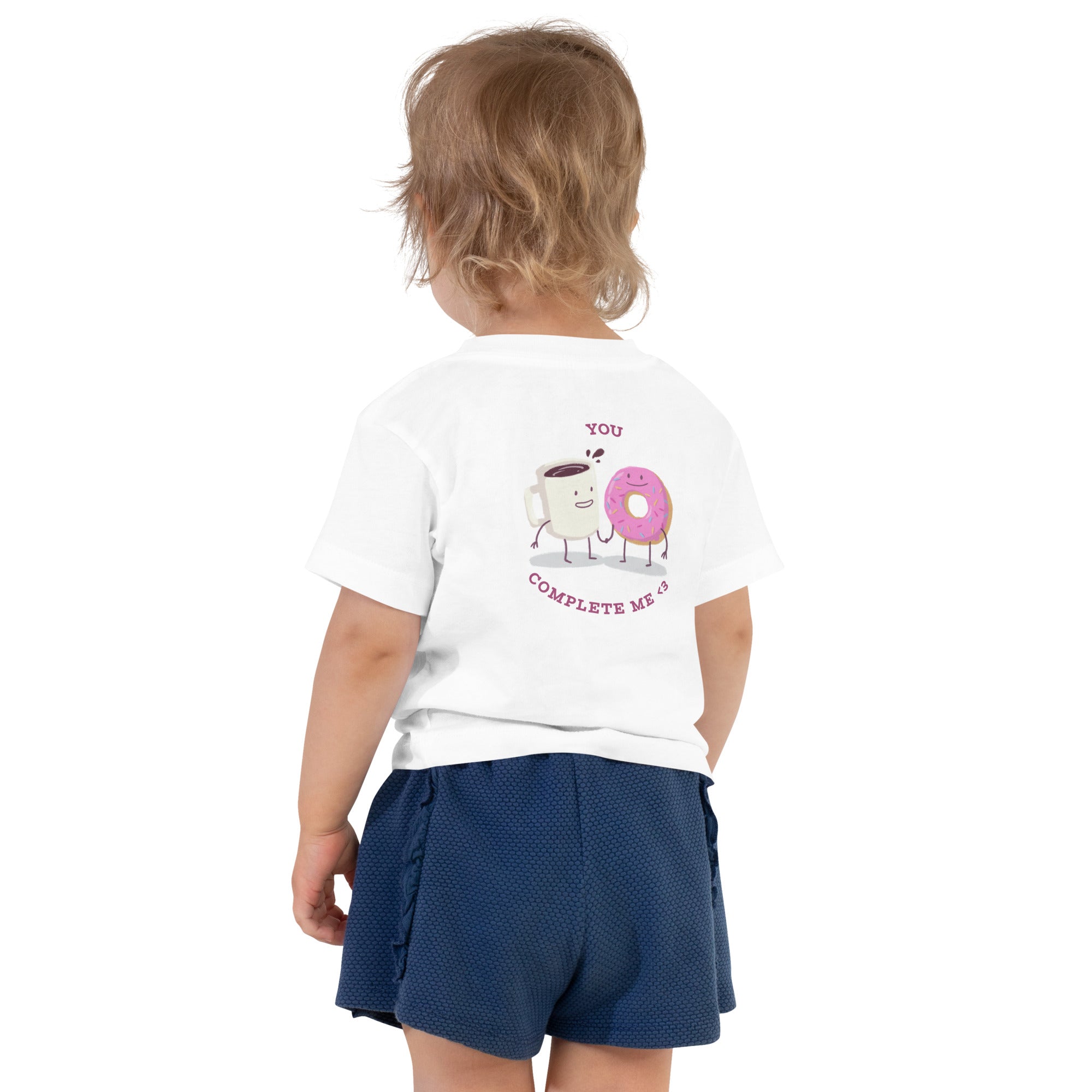 You complete me - Toddler Short Sleeve Tee (back print)