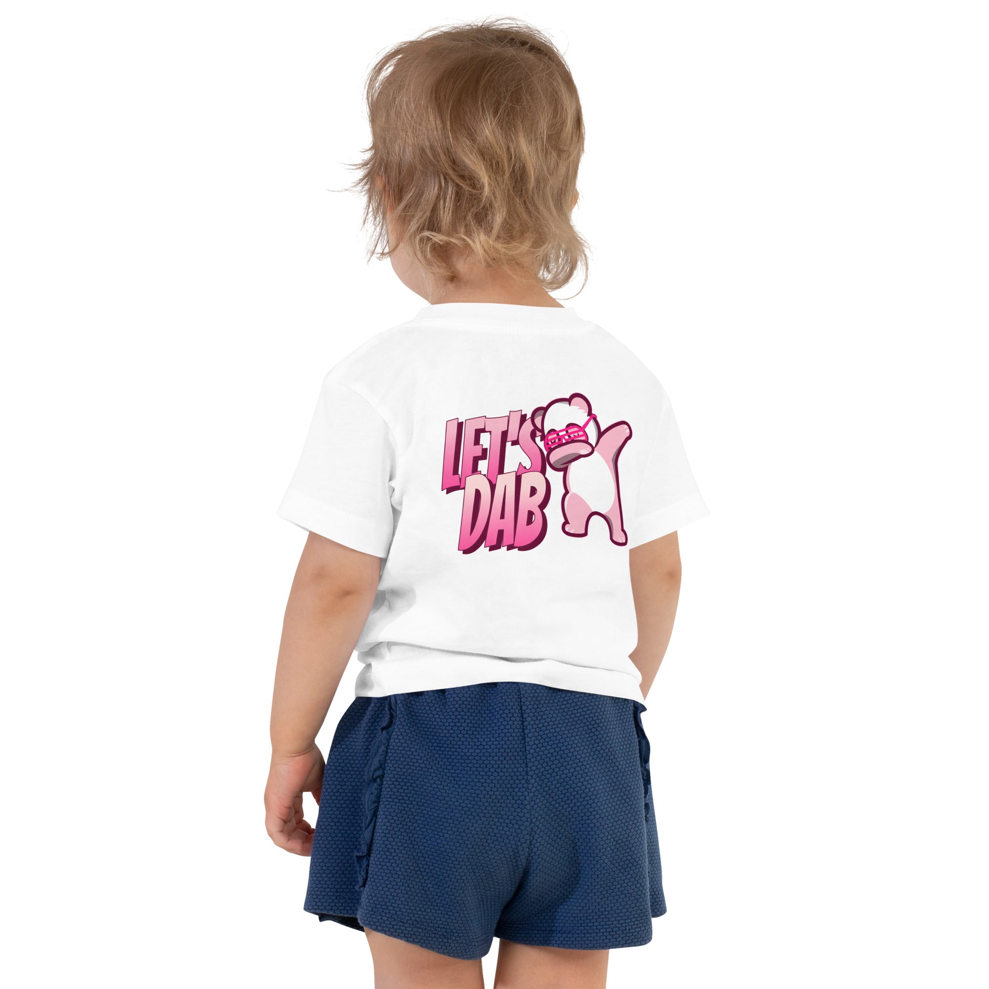 Let's dab - Toddler Short Sleeve Tee (back print)