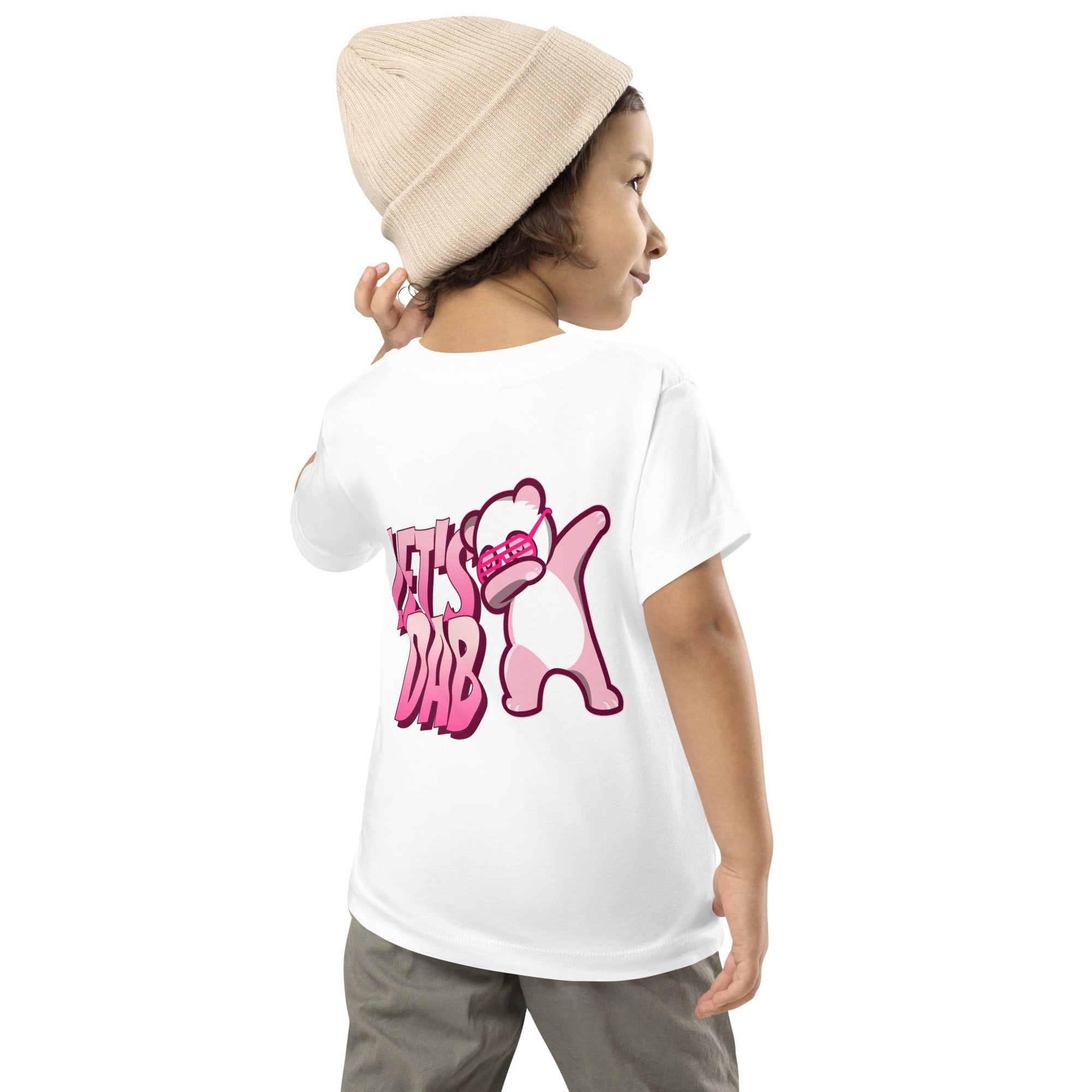 Let's dab - Toddler Short Sleeve Tee (back print)