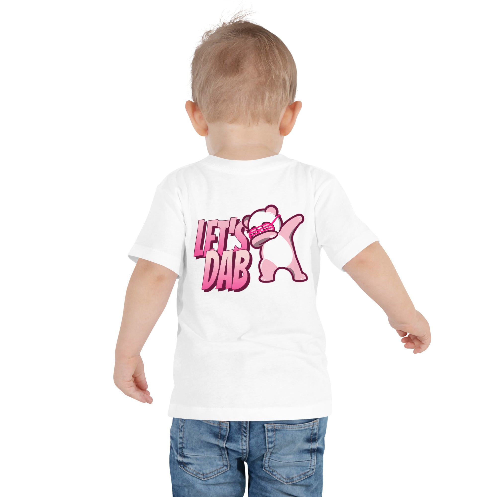 Let's dab - Toddler Short Sleeve Tee (back print)