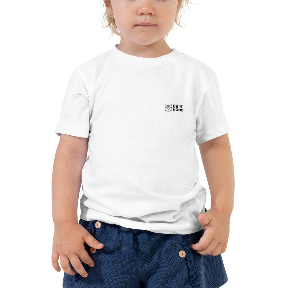 Cute little monster - Toddler Short Sleeve Tee (back print)