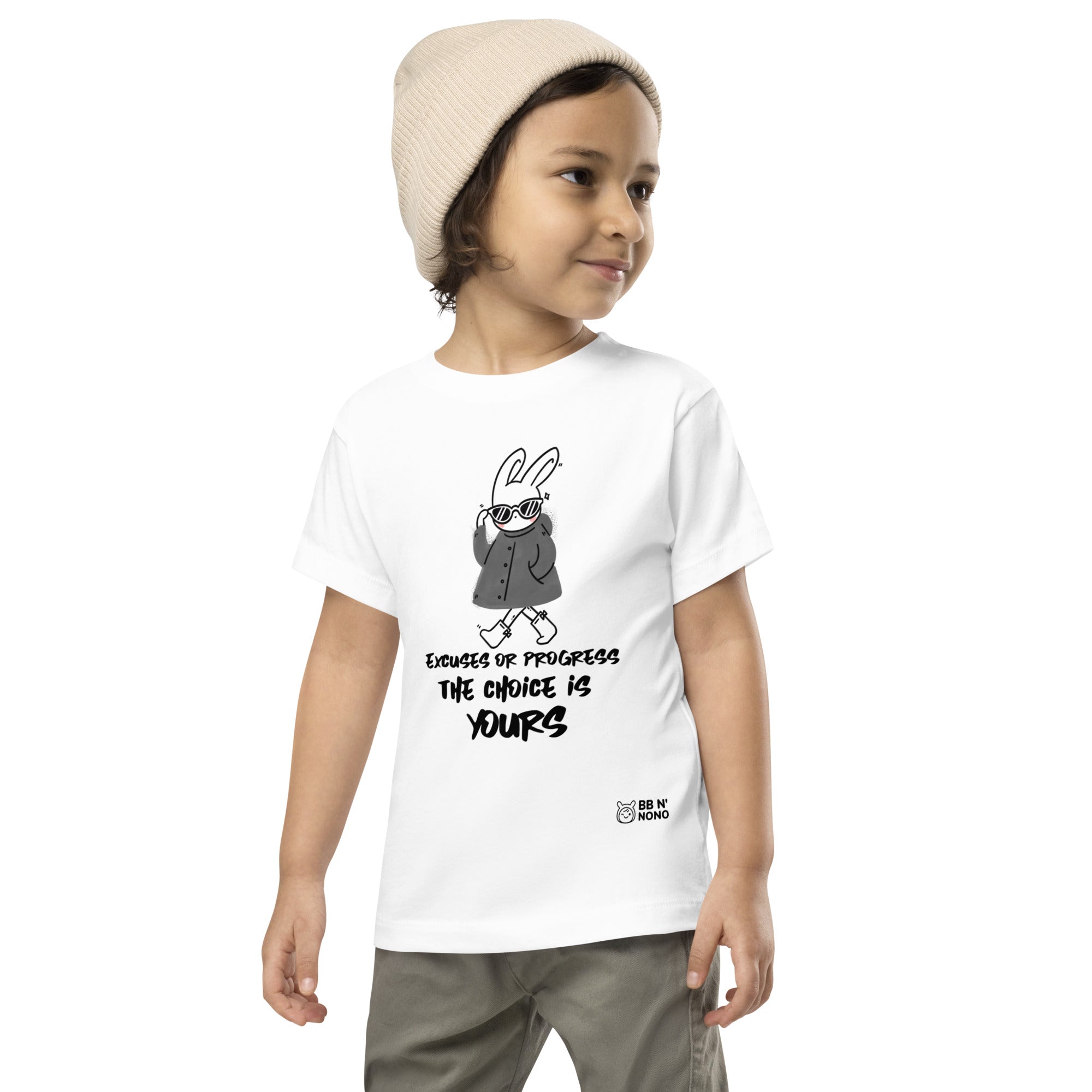 Excuses or Progress, the choice is yours - Toddler Short Sleeve Tee