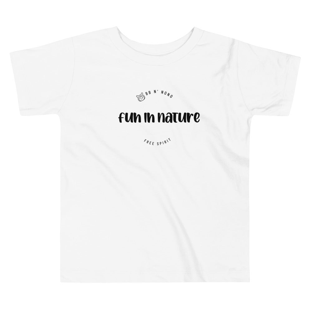 Fun in nature with logo - Toddler Short Sleeve Tee