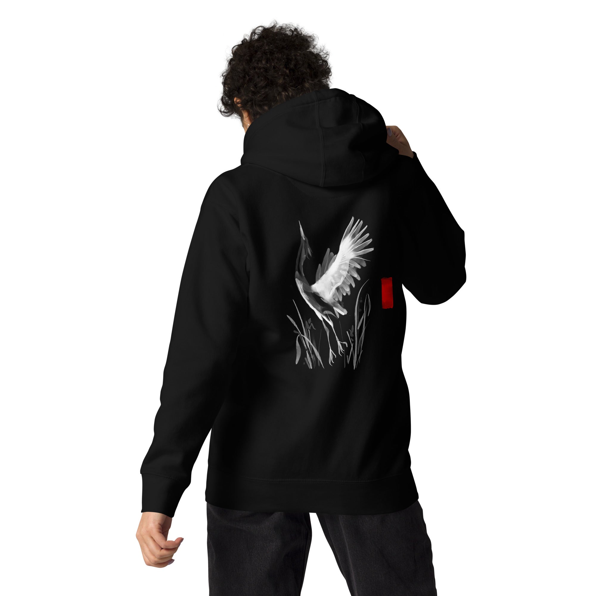 Sumi-e style - Unisex Hoodie (back print)