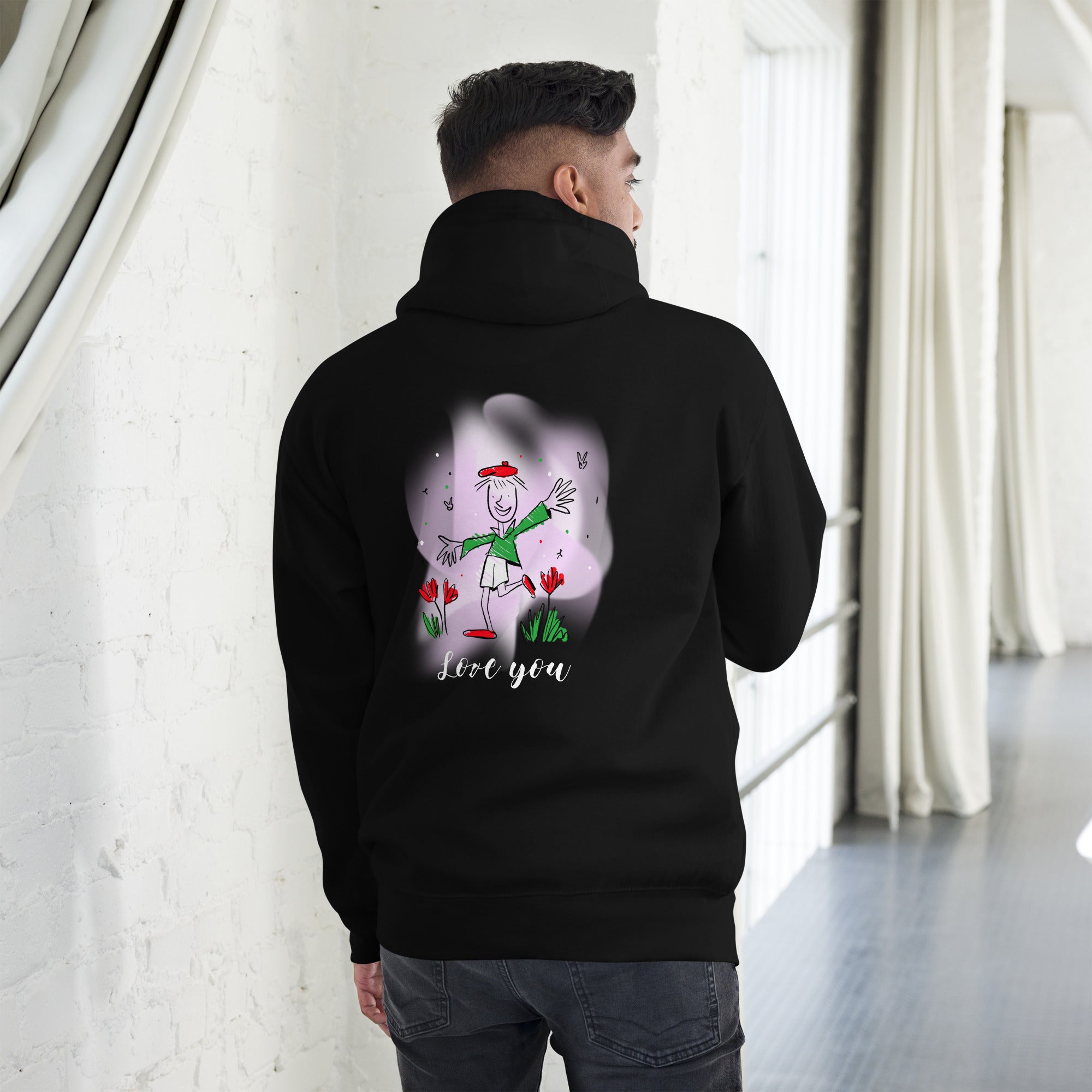 Love you - Unisex Hoodie (back print)