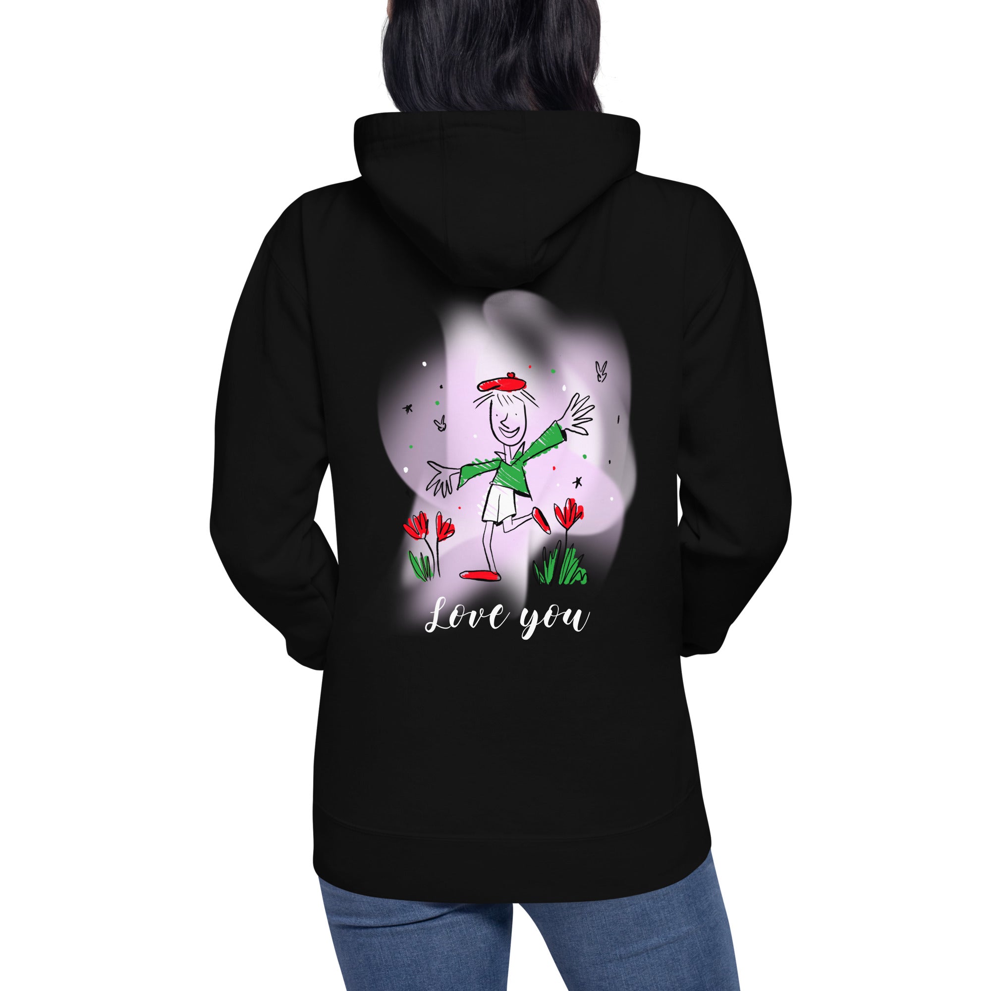 Love you - Unisex Hoodie (back print)