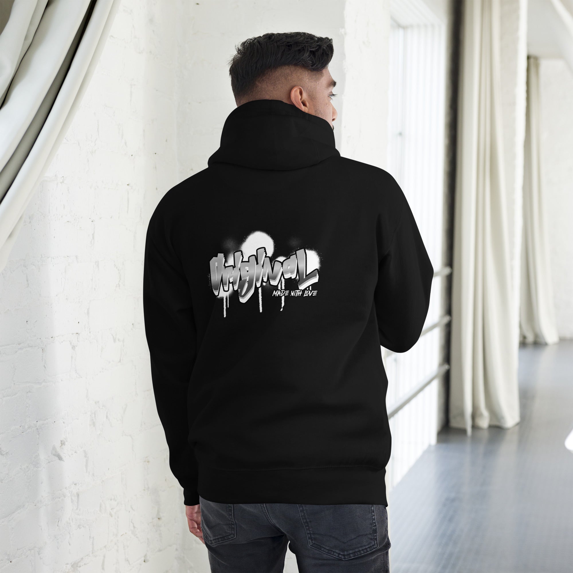 Original made with love - Unisex Hoodie (back print)