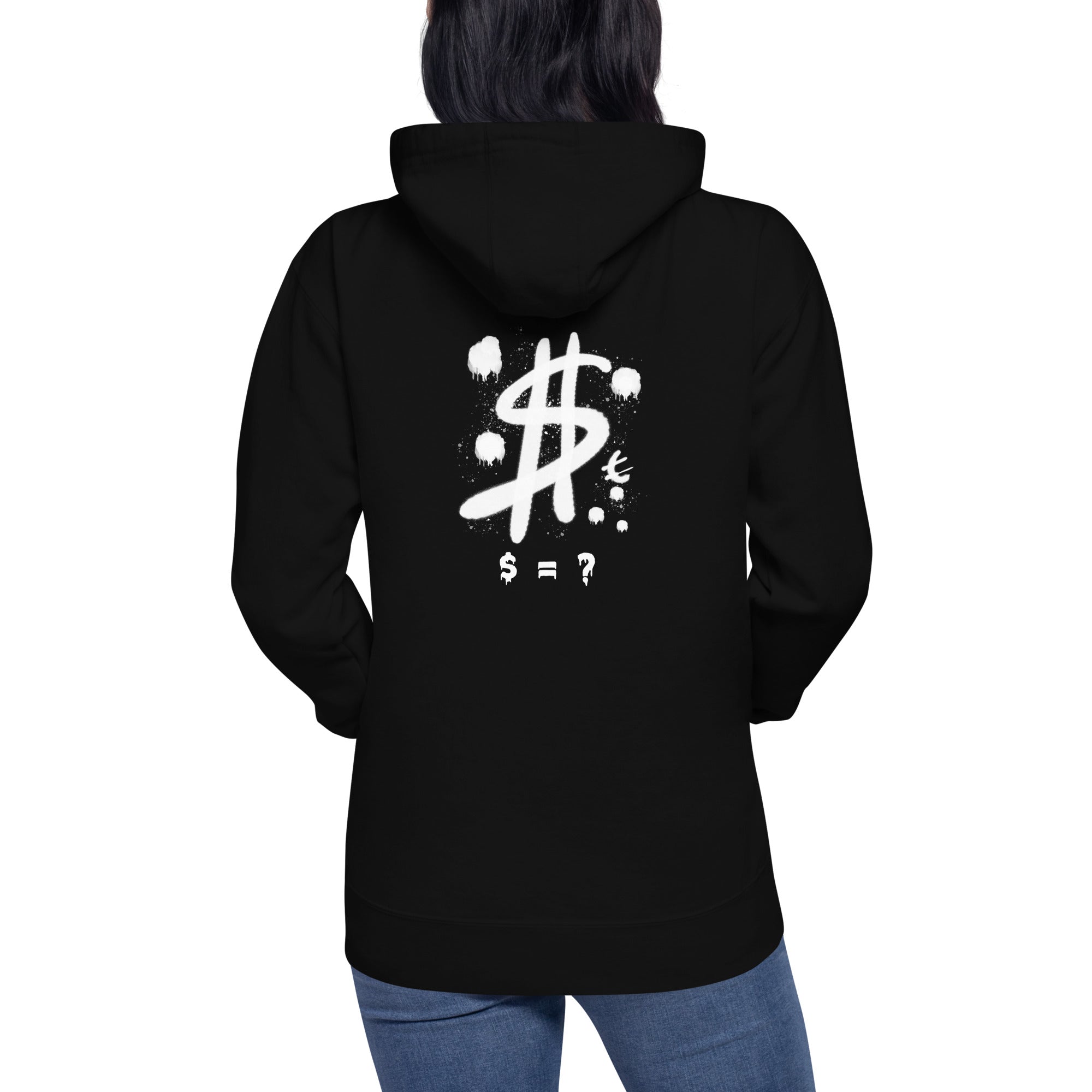 $ = ? - Unisex Hoodie (back print)