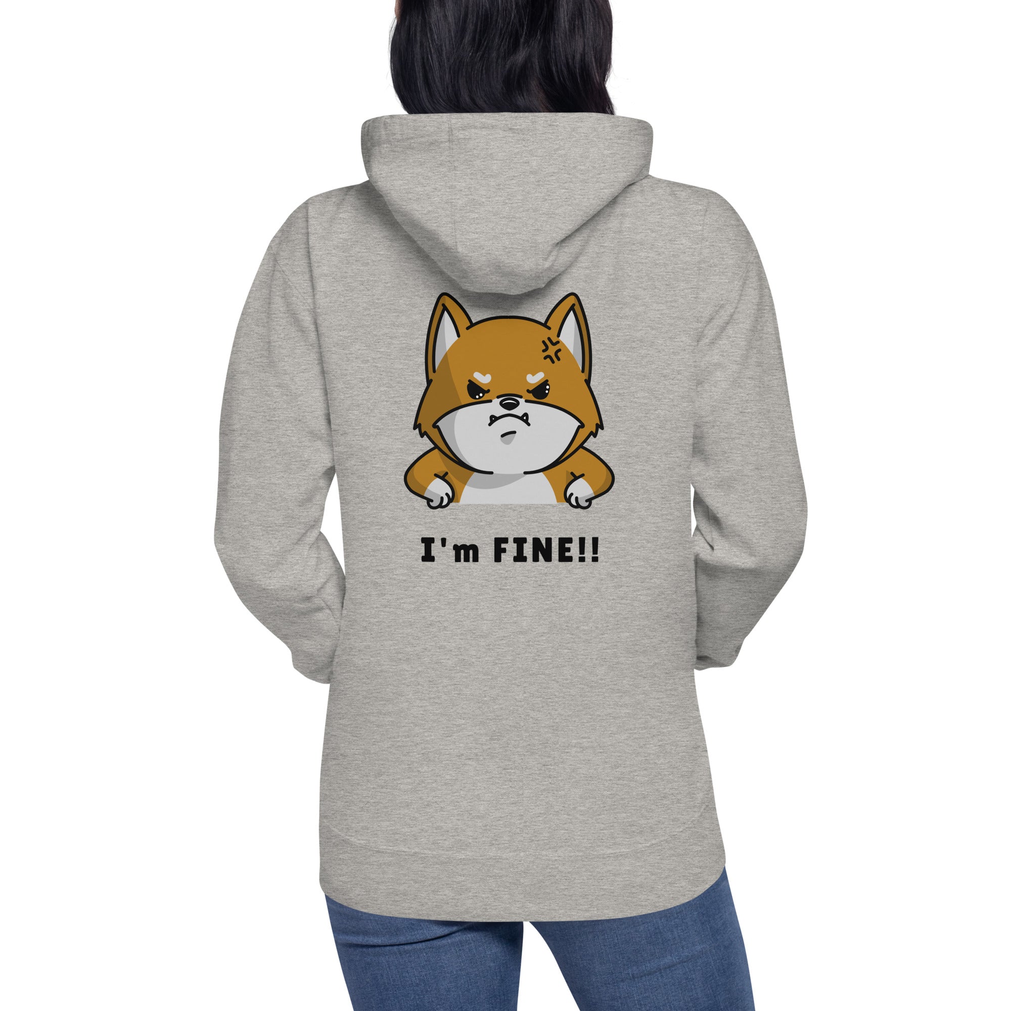 I'm fine - Unisex Hoodie (back print)