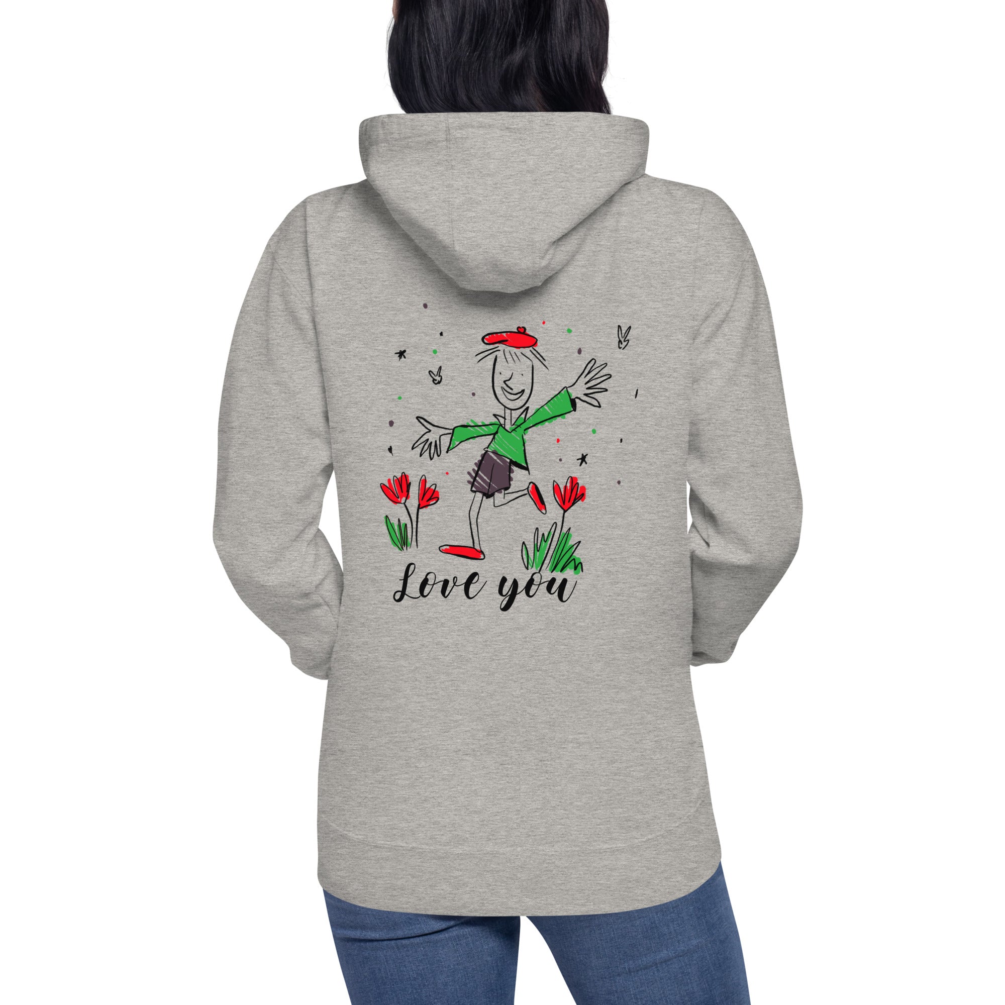 Love you - Unisex Hoodie (back print)