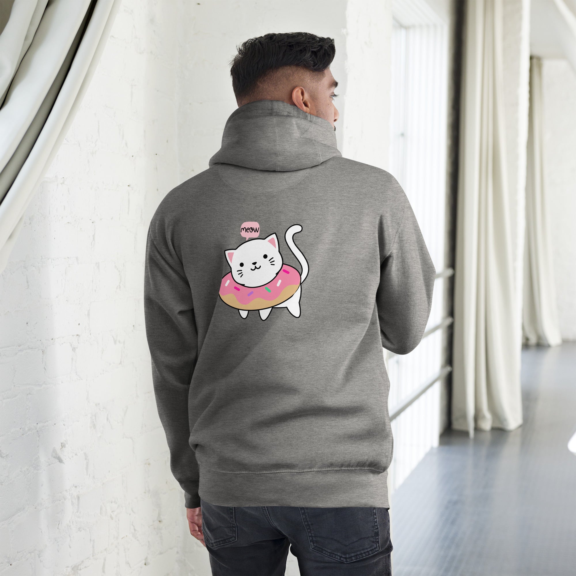 Meow V2 - Unisex Hoodie (back print)