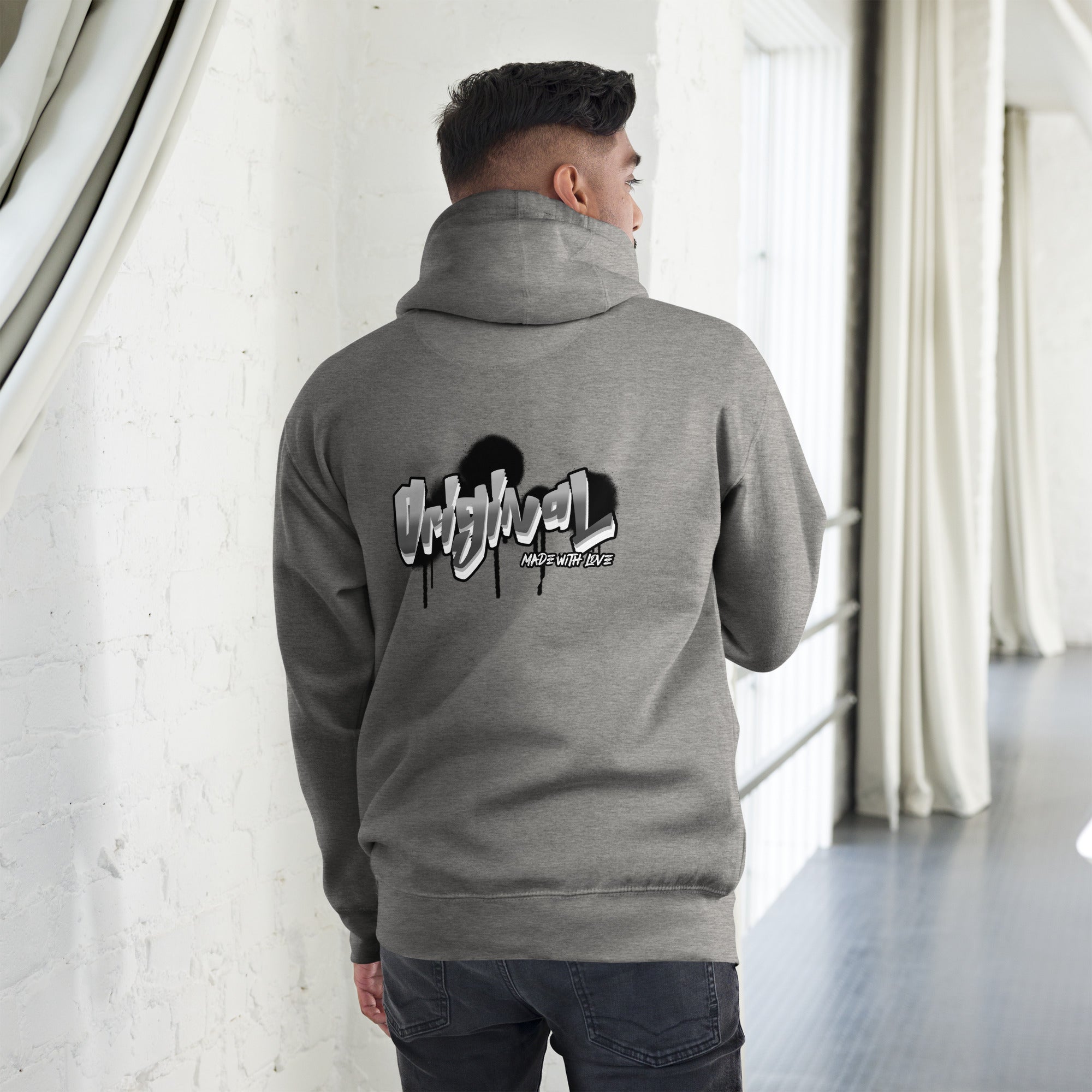 Original made with love - Unisex Hoodie (back print)