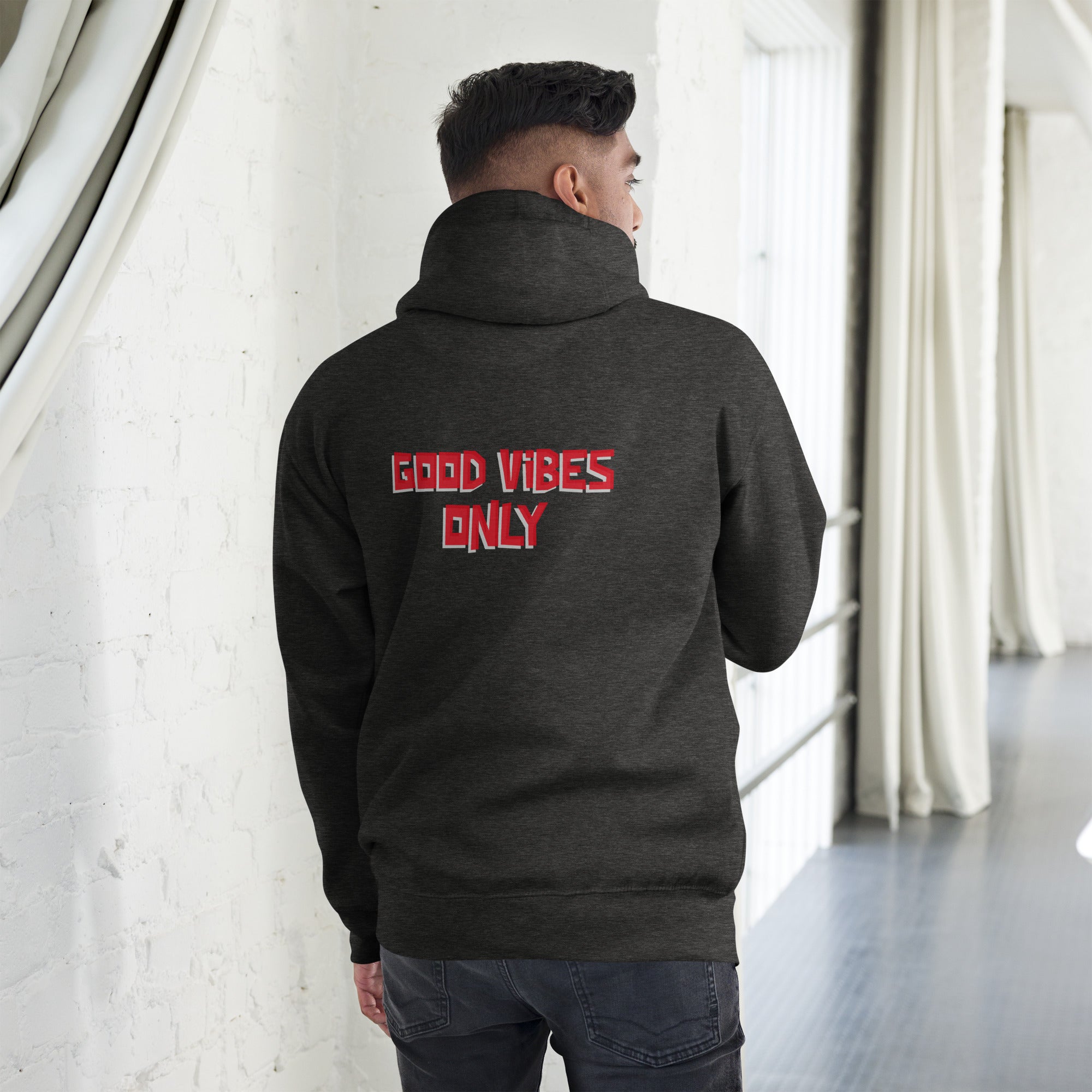 Good vibes only - Unisex Hoodie (back print)