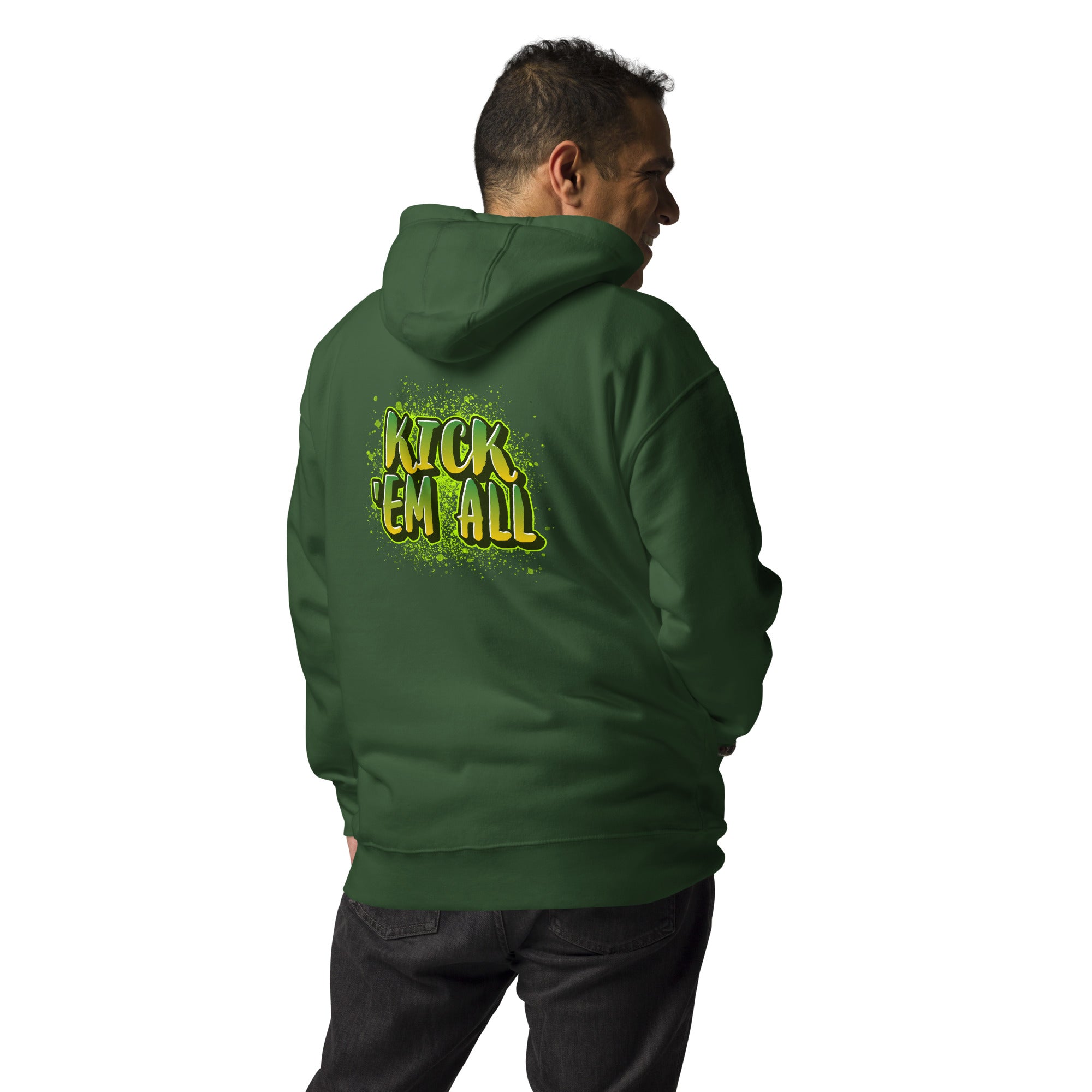 Kick'em all - Unisex Hoodie (back print)