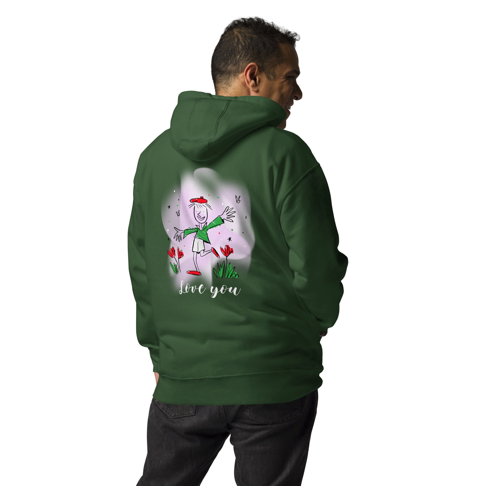 Love you - Unisex Hoodie (back print)