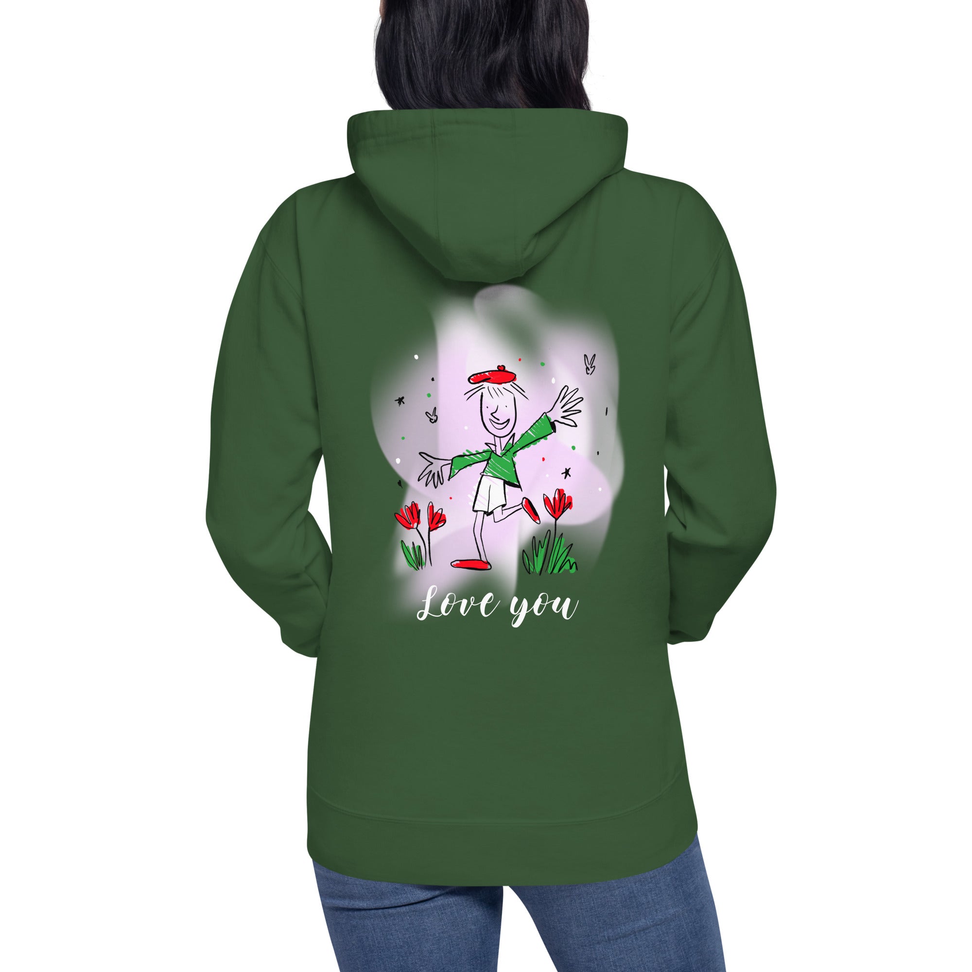 Love you - Unisex Hoodie (back print)