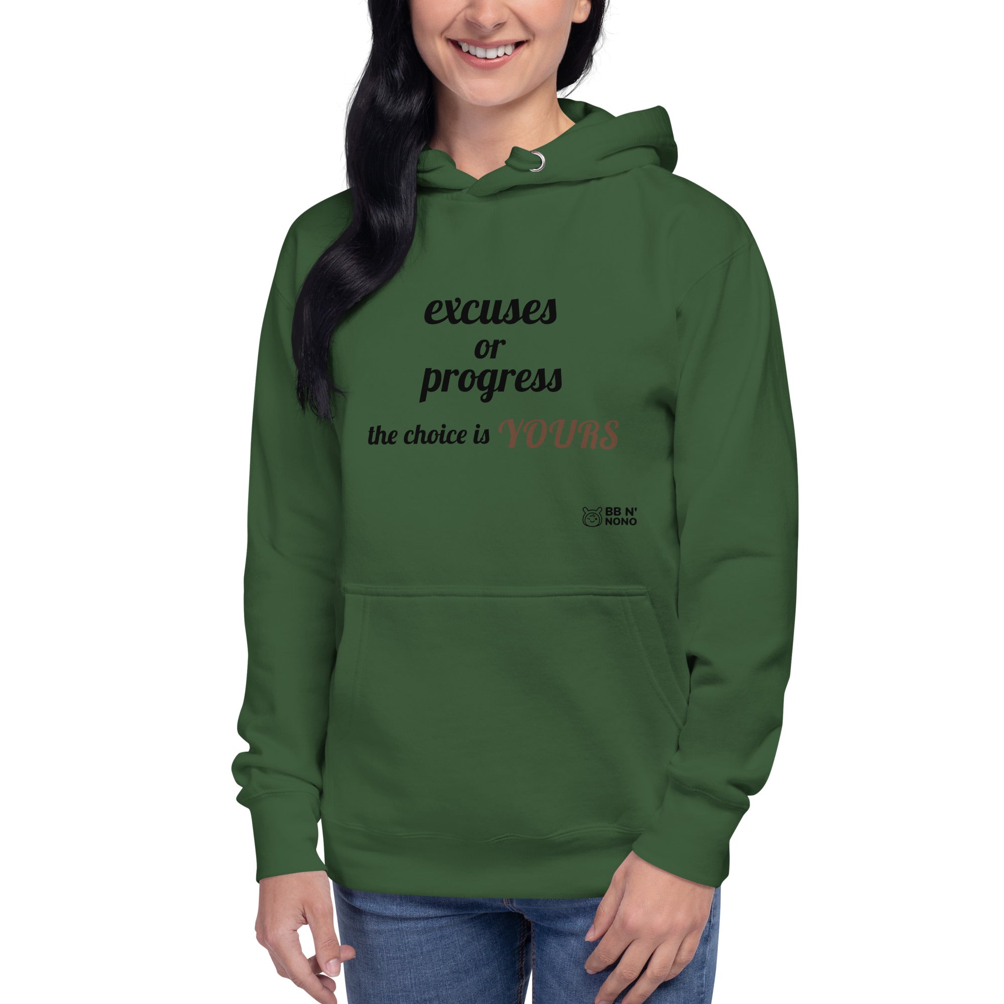 Excuses or Progress, the choice is yours V - Unisex Hoodie