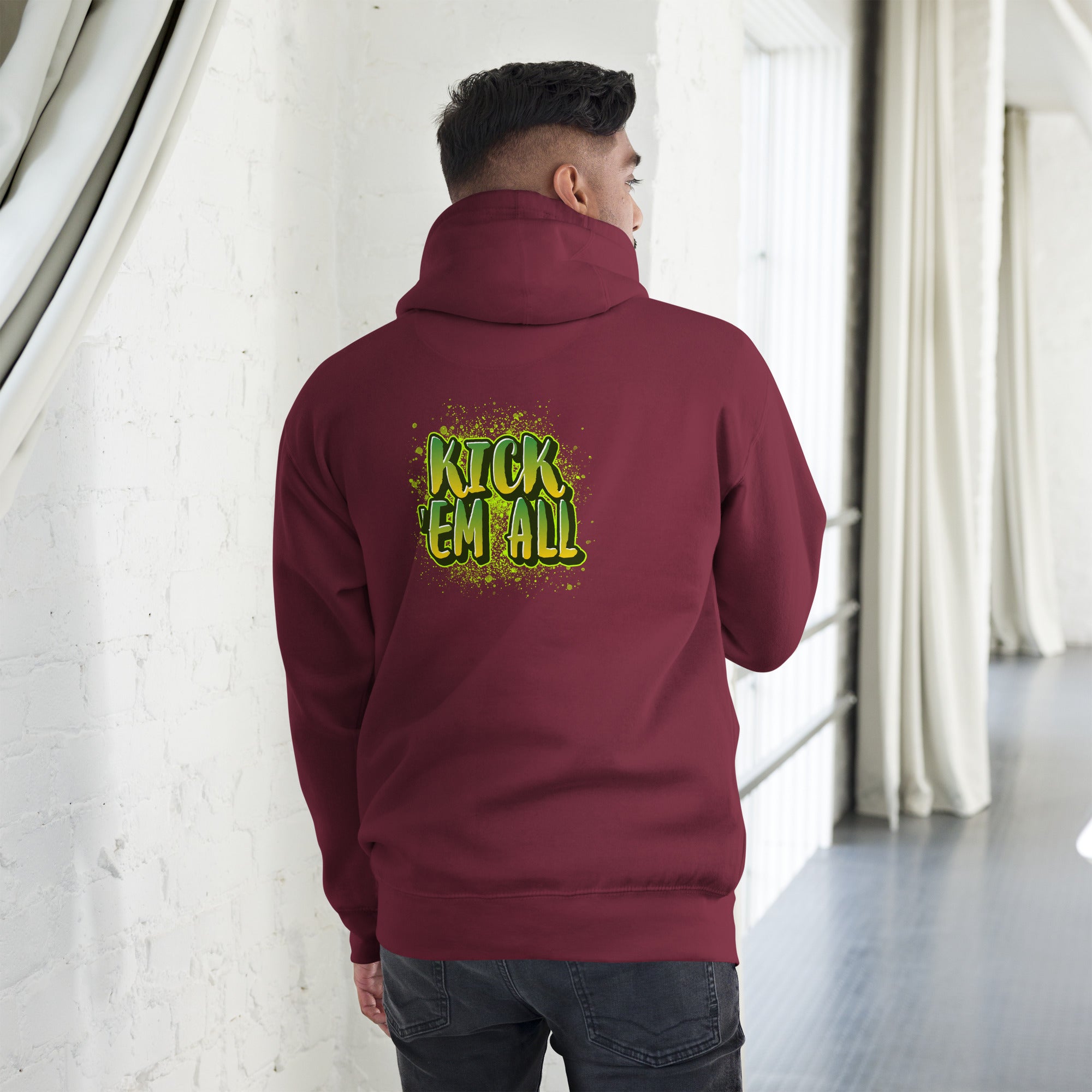 Kick'em all - Unisex Hoodie (back print)